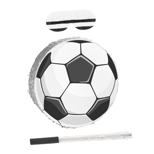 Abaodam Fußball Piñata mit Schlagstab und Augenmaske Robuste Pappkarton Fußball Deko mit Füllöffnung Bunte Kindergeburtstag Partyspiel und Partyzubehör Abaodam Fußball Piñata mit Schlagstab und Augenmaske Robuste Pappkarton Fußball Deko mit Füllöffnung Bunte Kindergeburtstag Partyspiel und Partyzubehör von Abaodam