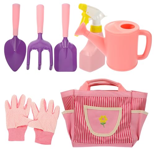 Abaodam Gartengeräte Set Unkraut Hacke Gartenwerkzeug Set 7 Teilig Mit Gießkanne Sprühkanne Handschaufel Rechen Handschuhen Und Tragbarer Aufbewahrungstasche Ideales Gartenspielzeug Für Kleine Gärtner Abaodam Gartengeräte Set Unkraut Hacke Gartenwerkzeug Set 7 Teilig Mit Gießkanne Sprühkanne Handschaufel Rechen Handschuhen Und Tragbarer Aufbewahrungstasche Ideales Gartenspielzeug Für Kleine Gärtner von Abaodam