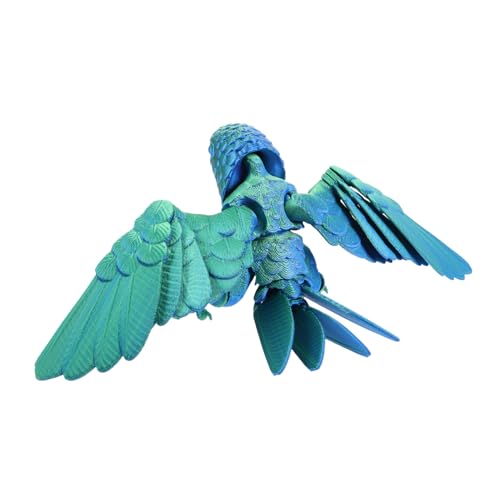 Abaodam Gedrucktes Papagei Modell Realistisches Vogelspielzeug für Bewegliche Flügel Dekorative Tierfigur für Jungen und Mädchen Sicheres und Robust als von Abaodam