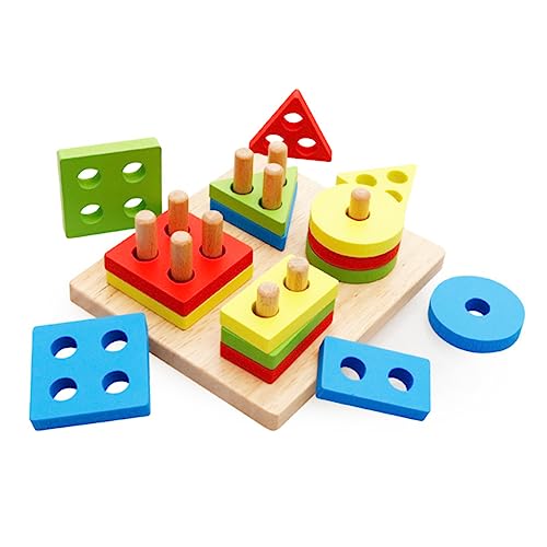 Abaodam Geometrische Blöcke Stapelspiel Set Für Formensortierer Bauklötze Montessori Lernspielzeug Für Kreative Entwicklung Und Motorische Fähigkeiten Abaodam Geometrische Blöcke Stapelspiel Set Für Formensortierer Bauklötze Montessori Lernspielzeug Für Kreative Entwicklung Und Motorische Fähigkeiten von Abaodam