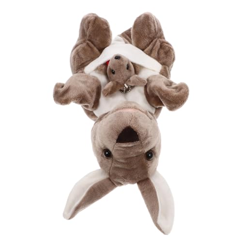 Abaodam Geschichtenerzählpuppe Weiches Tierspielzeug Känguru Puppe Tierplüschtier Emuliertes Tierspielzeug Handpuppe Spielzeugsimulation Tiermodell Plüschtier Handpuppen von Abaodam