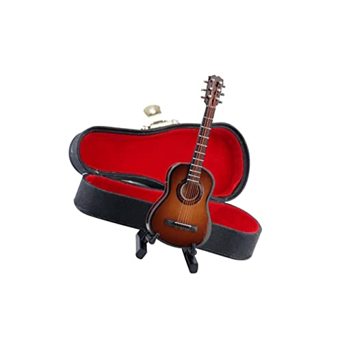 Abaodam Gitarre aus Holz Klassisches Musikinstrument mit Aufbewahrungsbox und Abschluss für Musikliebhaber und Kreative Dekoration Abaodam Gitarre aus Holz Klassisches Musikinstrument mit Aufbewahrungsbox und Abschluss für Musikliebhaber und Kreative Dekoration von Abaodam