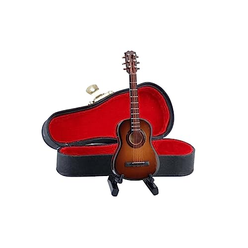 Abaodam Gitarre aus Holz mit Aufbewahrungsbox und Klassisches Musikinstrument für Desktop Dekoration und zur Graduierung Abaodam Gitarre aus Holz mit Aufbewahrungsbox und Klassisches Musikinstrument für Desktop Dekoration und zur Graduierung von Abaodam