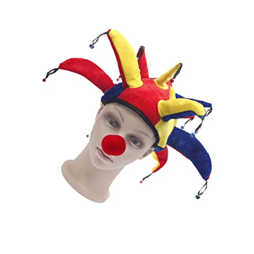 Abaodam Glocken Clown Hut Für Karneval Und Cosplay Lustige Party Deko Kappe Mit Nase Für Fasching Und Festival Dekoration Abaodam Glocken Clown Hut Für Karneval Und Cosplay Lustige Party Deko Kappe Mit Nase Für Fasching Und Festival Dekoration von Abaodam