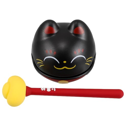 Abaodam Glückskatze Holzfisch Percussion- -holzfisch Tonblock Büro-entspannungsspielzeug Schlaginstrument Musikspielzeug Für Babys Musikinstrument Black Abaodam Glückskatze Holzfisch Percussion- -holzfisch Tonblock Büro-entspannungsspielzeug Schlaginstrument Musikspielzeug Für Babys Musikinstrument Black von Abaodam