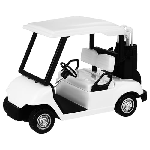 Abaodam Golfwagenmodell Minigolf-Buggy Minigolfwagen-Spielzeug Golfparty-Dekorationen Reibungswagen Zurückziehen Golf-Geburtstag Spielzeuge Diecast- Kind Legierung Auto Model Schreibtisch von Abaodam