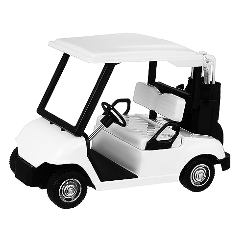 Abaodam Golfwagenmodell Minigolf-Buggy Minigolfwagen-Spielzeug Golfparty-Dekorationen Reibungswagen Zurückziehen Golf-Geburtstag Spielzeuge Diecast- Kind Legierung Auto Model Schreibtisch von Abaodam