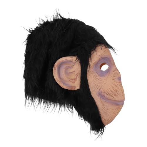 Abaodam Gorilla Cosplay Maske für Halloween Tiermaske aus Geeignet für Maskeraden und Kostümpartys Unheimlich und Sicher zum Tragen von Abaodam