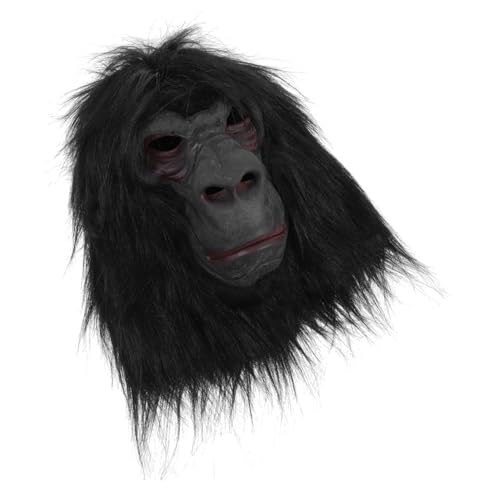 Abaodam Gorilla Kopfmaske Realistische Tiermaske für Halloween Karneval und Kostümpartys Leicht und Bequem für Cosplay und Fotoshootings von Abaodam