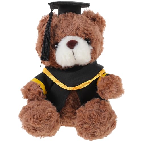 Abaodam Graduation Plüschbär Doktorhut Kuscheltier Flauschiger Abschlussbär mit Gelben Streifen Weicher Kuschelteddy Dekoration für Sofa Bett Auto Regal Geschenkidee Abaodam Graduation Plüschbär Doktorhut Kuscheltier Flauschiger Abschlussbär mit Gelben Streifen Weicher Kuschelteddy Dekoration für Sofa Bett Auto Regal Geschenkidee von Abaodam