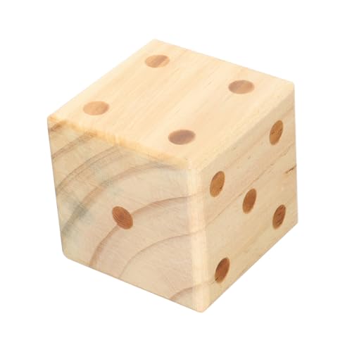 Abaodam Große Holzspielwürfel Multifunktionale Holzwürfel für Spiele Runde Ecken Glatte Oberfläche für Brettspiele und Partys Langlebig und Sicher im Gebrauch von Abaodam