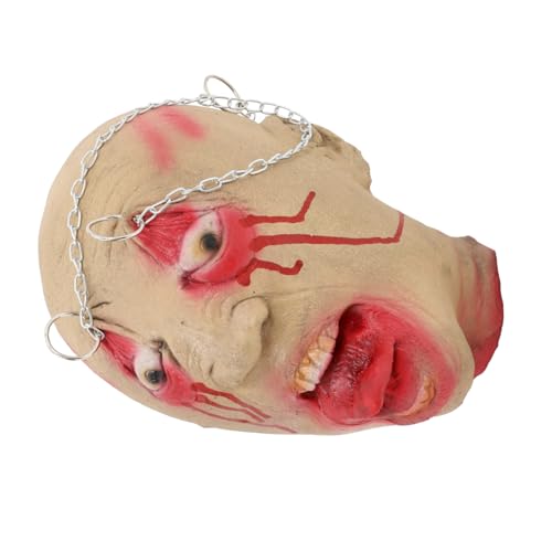 Abaodam Halloween Hängender Kopf Aus Gruselige Dekoration Für Spukhäuser Und Partys Realistische Menschliche Teile Für Halloween Und Scherze Wiederverwendbar Und Langlebig von Abaodam