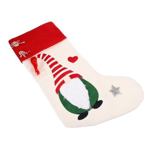 Abaodam Hängender Weihnachtsstrumpf Mit Farbenfrohe Weihnachtsdeko Für Weihnachtsbaum Und Kamin Für Geschenkkarten Süßigkeiten Und Kleine Spielzeuge von Abaodam