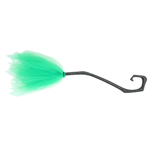 Abaodam Halloween Besen Dekoration Wurzel Zauberbesen Hexenkostüm Die Hexen Besenstiel Halloween Costume Halloween Kleidung Cosplay-Besenstiel Hexenzubehör Gittergewebe von Abaodam
