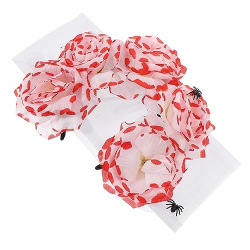Abaodam Halloween Blumenkopfband mit Schleier Gothic Haarschmuck für Damen Blutige Blumen Dekoration für Kostümparty und Hochzeiten Leicht und Bequem für Halloween Events Abaodam Halloween Blumenkopfband mit Schleier Gothic Haarschmuck für Damen Blutige Blumen Dekoration für Kostümparty und Hochzeiten Leicht und Bequem für Halloween Events von Abaodam