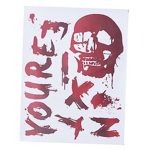 Abaodam Halloween Blutfleck Messer Aufkleber Aufkleber Rot von Abaodam