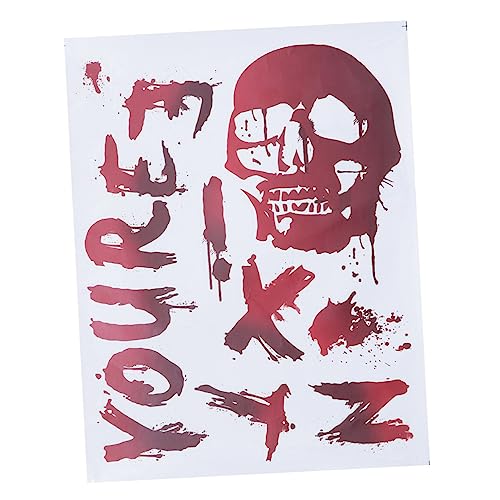 Abaodam Halloween Blutfleck Messer Aufkleber Aufkleber Rot von Abaodam