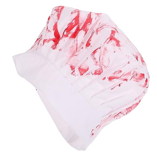 Abaodam Halloween Blutig Kochmütze Horror Kostümhut Für Halloween-party Verstellbarer Unisex-hut Mit Blutigem Design Gruselige Dekoration Für Cosplay Und Festlichkeiten Abaodam Halloween Blutig Kochmütze Horror Kostümhut Für Halloween-party Verstellbarer Unisex-hut Mit Blutigem Design Gruselige Dekoration Für Cosplay Und Festlichkeiten von Abaodam