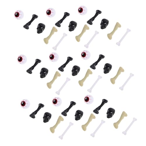 Abaodam Halloween Deko Realistische Kunststoff Augäpfel Schädel Knochen Gruselige Halloween Bastelmaterialien für Party Trick Treat und Schaurige Dekoration Abaodam Halloween Deko Realistische Kunststoff Augäpfel Schädel Knochen Gruselige Halloween Bastelmaterialien für Party Trick Treat und Schaurige Dekoration von Abaodam