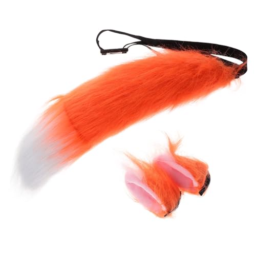 Abaodam Halloween Fuchsschwanz Set Realistischer Kunstpelz mit Verstellbarem Band Weiches Material für Faschingskostüme Tierkostüm und Cosplay Zubehör Abaodam Halloween Fuchsschwanz Set Realistischer Kunstpelz mit Verstellbarem Band Weiches Material für Faschingskostüme Tierkostüm und Cosplay Zubehör von Abaodam