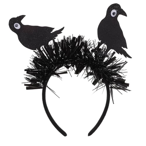 Abaodam Halloween Glitter Krähen Haarreif Lustiger Haarschmuck für Partys Cosplay und Festival Dekoration für Erwachsene und Leicht zu Verstauen und Vielseitig Einsetzbar Abaodam Halloween Glitter Krähen Haarreif Lustiger Haarschmuck für Partys Cosplay und Festival Dekoration für Erwachsene und Leicht zu Verstauen und Vielseitig Einsetzbar von Abaodam