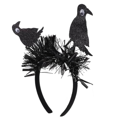 Abaodam Halloween Glitzer Krähen Stirnband Haarreif für Kostümpartys Thematische Feiern Bequem und Wiederverwendbar für Damen und Herren Perfektes Accessoire für Besondere Anlässe Abaodam Halloween Glitzer Krähen Stirnband Haarreif für Kostümpartys Thematische Feiern Bequem und Wiederverwendbar für Damen und Herren Perfektes Accessoire für Besondere Anlässe von Abaodam
