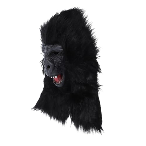 Abaodam Halloween Gorilla Maske Realistische Tiermaske für Kostümpartys Cosplay und Festivals Hochwertige Verarbeitung Langlebig und Vielseitig Einsetzbar von Abaodam