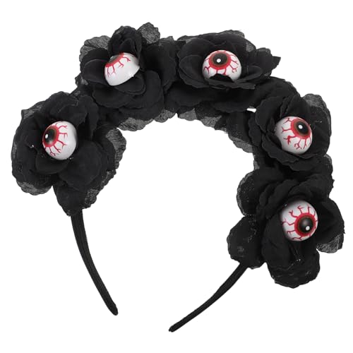 Abaodam Halloween Haarschmuck Skelett Stirnband für Kostüm Party Cosplay Accessoire Dekorative Kopfband für Halloween Dekoration für Kopfgrößen und Haartypen Abaodam Halloween Haarschmuck Skelett Stirnband für Kostüm Party Cosplay Accessoire Dekorative Kopfband für Halloween Dekoration für Kopfgrößen und Haartypen von Abaodam