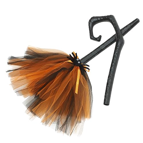 Abaodam Halloween Hexenbesen Cosplay Requisite mit Abnehmbarem Design für Kostümparty und Bühnenperformance für Halloween Feiern und Festivals Orangefarbenes Modell Abaodam Halloween Hexenbesen Cosplay Requisite mit Abnehmbarem Design für Kostümparty und Bühnenperformance für Halloween Feiern und Festivals Orangefarbenes Modell von Abaodam