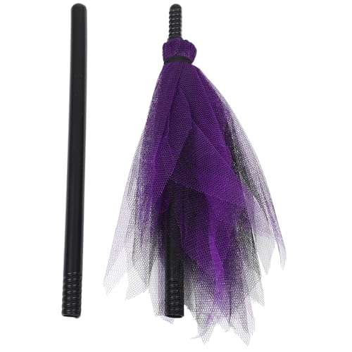 Abaodam Halloween Hexenbesen Kunststoff mit Mesh Design Leichter Besen für Cosplay Tragbares Hexenkostüm Requisit Bunter Hexenbesen für Halloween Party und Verkleidung Zufällige Farbe Abaodam Halloween Hexenbesen Kunststoff mit Mesh Design Leichter Besen für Cosplay Tragbares Hexenkostüm Requisit Bunter Hexenbesen für Halloween Party und Verkleidung Zufällige Farbe von Abaodam