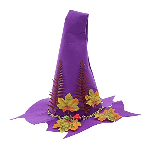 Abaodam Halloween Hexenhut für Damen Magischer Kappen Cosplay Hut für Kostümpartys Dekoration Bühnenaufführungen Leicht Bequem Halloween Elemente Abaodam Halloween Hexenhut für Damen Magischer Kappen Cosplay Hut für Kostümpartys Dekoration Bühnenaufführungen Leicht Bequem Halloween Elemente von Abaodam