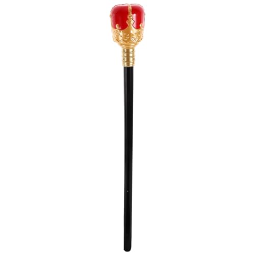 Abaodam Halloween Königin Und Prinzessin Cosplay Requisiten Prinzenstock Requisiten Königszepter Rot Dekorationen Anziehstock Halloween Cosplay Requisiten Halloween von Abaodam