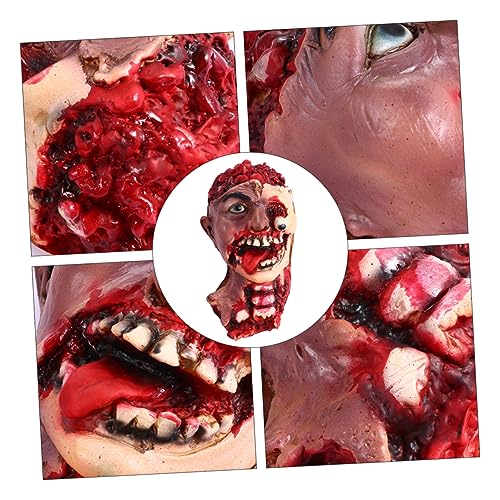 Abaodam Halloween Kopf Beängstigender Fake Kopf für Gruseldekoration Halloween Events und Spukhäuser Wiederverwendbar und Leicht von Abaodam