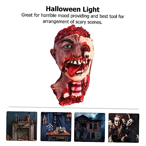 Abaodam Halloween Kopfprop aus Gruselige Deko für Spukhäuser Realistische Fake Kopf Dekoration für Halloween Feiern und Schaurige Langlebig und Wiederverwendbar von Abaodam