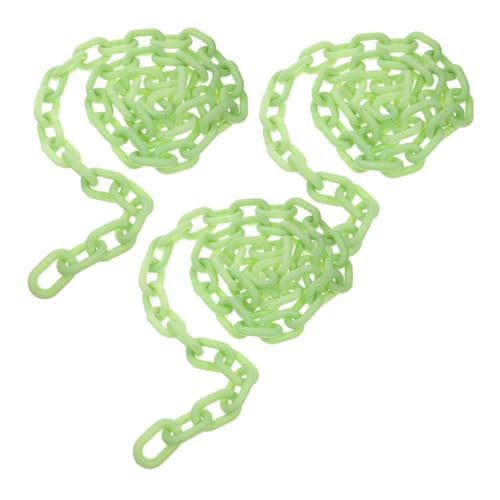 Abaodam Halloween Leuchtende Kunststoffkette Nachtleuchtende Kette für Kostüme und Party Dekoration Flexibel und Praktisch für Halloween Events von Abaodam