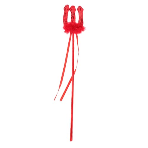Abaodam Delicate Devil Trident Glitzernde Halloween-Dekoration Für Kostüme Leichte Trident Für Und Ergänzung Für Thematische Partys Und Kostüme von Abaodam