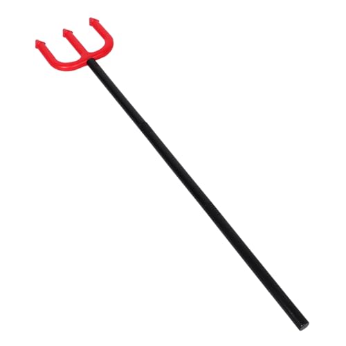 Abaodam Halloween Teufelsgabel Requisite aus Kunststoff Roter für Cosplay und Kostümparty Langlebig für Bühnenauftritte Halloween und Dämonen Mottopartys Dekoration und Verkleidung von Abaodam