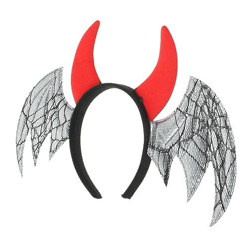 Abaodam Halloween Cosplay Stirnband Mit Fledermaus-flügeln Und Hörnern Kreatives Haarschmuck Für Halloween-feiern Und Kostümpartys Für Freunde Und Familie Vielseitig Einsetzbar Für Abaodam Halloween Cosplay Stirnband Mit Fledermaus-flügeln Und Hörnern Kreatives Haarschmuck Für Halloween-feiern Und Kostümpartys Für Freunde Und Familie Vielseitig Einsetzbar Für von Abaodam
