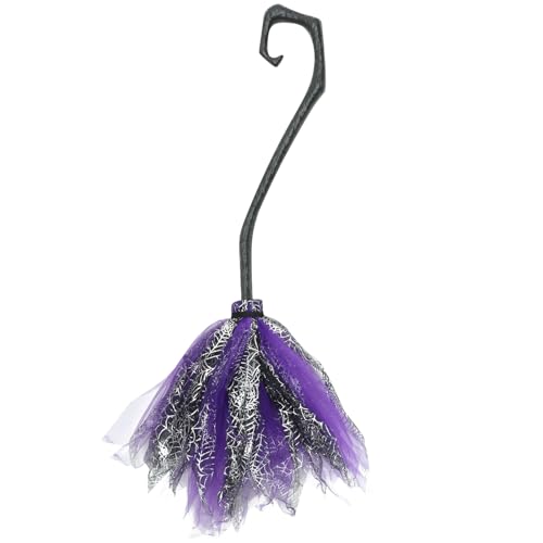 Abaodam Halloween-hexenbesen, Kunststoff-hexenbesen, Besen, Cosplay-requisiten für Halloween-kostüm, Spukhaus-dekoration, Maskerade, Party-geschenke von Abaodam
