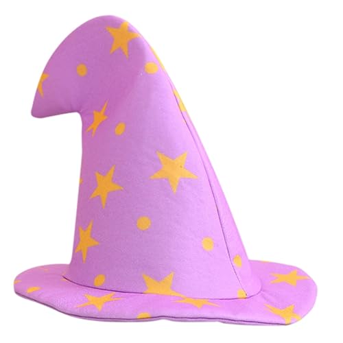 Abaodam Halloween-hexenhut Halloween-baumspitze Hexenhut Kappe Hexenhut Stirnband Für Erwachsene Paillette Halloween-hexenmütze Halloween- Böses Hexenzubehör Violett Plüsch von Abaodam