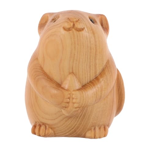 Abaodam Hamstermodell aus Holz Tierstatue Wohnkultur Mini Tischstatuen für Hamster Dekoration Figur geschnitztes Hamsterdekor Holzschnitzerei Hamster hölzern Light Brown Abaodam Hamstermodell aus Holz Tierstatue Wohnkultur Mini Tischstatuen für Hamster Dekoration Figur geschnitztes Hamsterdekor Holzschnitzerei Hamster hölzern Light Brown von Abaodam