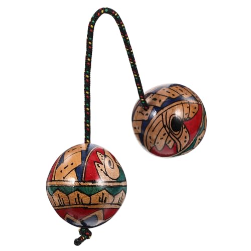 Abaodam Handgefertigter Rhythmus sandball Musikinstrument für Bandspieler Handbemalt Farblich Sortiert Visuell Ansprechender Percussion schlagball für Musikfestivals von Abaodam