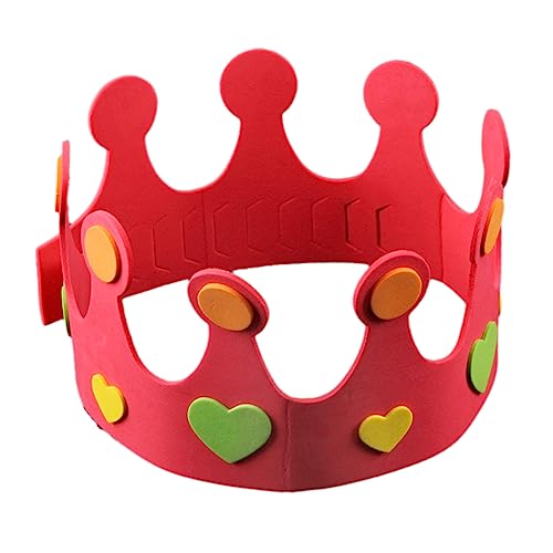 Abaodam Handgemachte Eva Geburtstagskrone Für Rote Krone Für Kindergeburtstagsfeiern Rollenspiel Accessoire Partyhut Für Jungen Und Mädchen von Abaodam