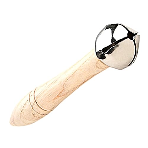 Abaodam Handglocke aus Holz Runde Jingle für Musikalisches Lernspielzeug für Partys und Langlebig Sicher und Leicht Abaodam Handglocke aus Holz Runde Jingle für Musikalisches Lernspielzeug für Partys und Langlebig Sicher und Leicht von Abaodam