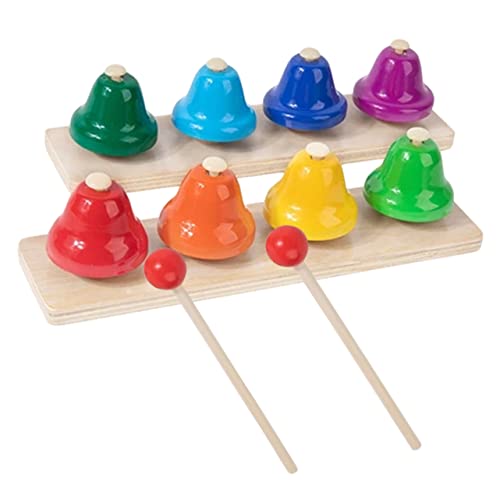Abaodam Handglocken Bunte Holzglocken Musikinstrument für Früherziehung mit Klarem und Robustem Design Fördert Hand Auge Koordination und Musikalisches Interesse Abaodam Handglocken Bunte Holzglocken Musikinstrument für Früherziehung mit Klarem und Robustem Design Fördert Hand Auge Koordination und Musikalisches Interesse von Abaodam
