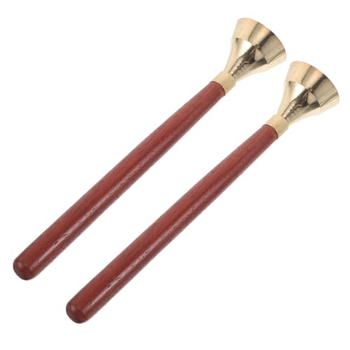 Abaodam Handglocken aus Holz mit Griff Orff Percussion Instrument für Musikunterricht Vorschule und Frühe Musikalische Fördert Motorik und Rhythmusgefühl von Abaodam