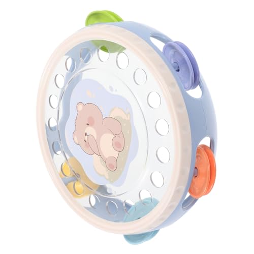 Abaodam Handheld Tambourine für Musikalisches Percussioninstrument aus Stabilem für Rhythmus und Musikentwicklung Tragbar und Leicht Süßes Design für Spielspaß von Abaodam