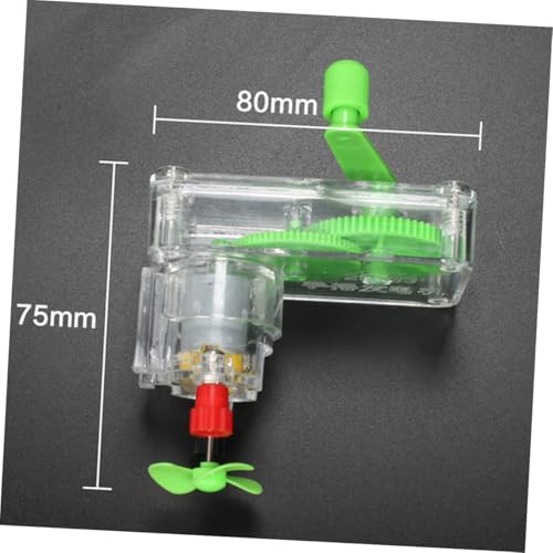 Abaodam Handkurbel stromgenerator DIY Elektrischer Generator Physik Experiment Lernspielzeug für Schüler Ab Grundschule Energiewandlung Mechanisch zu Elektrisch Sicher Stabil von Abaodam
