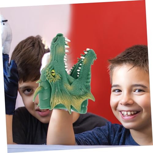Abaodam Handpuppe Dinosaurier Sprühfeuer Flexible Kleine Tier Handpuppen für Leichtes Sicheres für Eltern Junge Mädchen Interaktion Fördert Kreativität und Sprachentwicklung von Abaodam