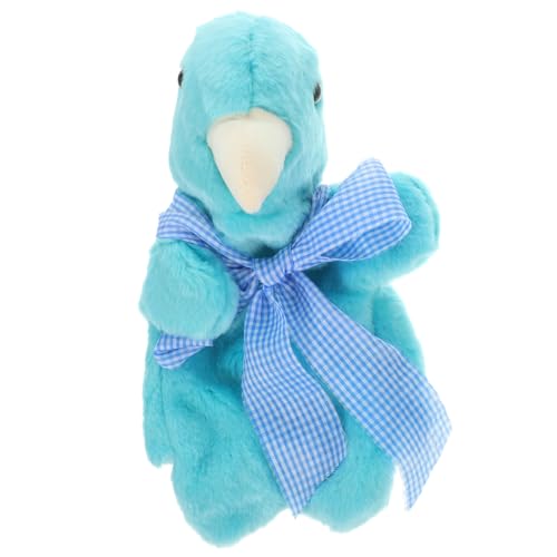Abaodam Handpuppe Früherziehung Gefülltes Handspielzeug Cartoon-Tiere-Marionette Handpuppe Tierspielzeug Tiere Handpuppe Taubenstofftier Kleine Handpuppe Sky-Blue Plüsch von Abaodam